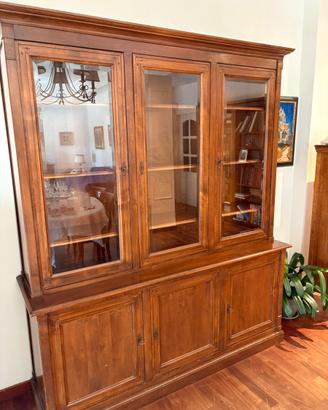 Cristalliera/credenza in ciliegio