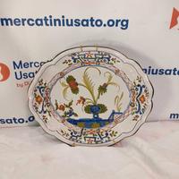 Vassoio in maiolica Faenza primi 900