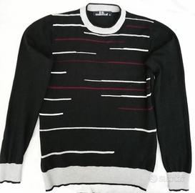 Maglia Uomo girocollo Ergiulio Taglia M Nera Lana