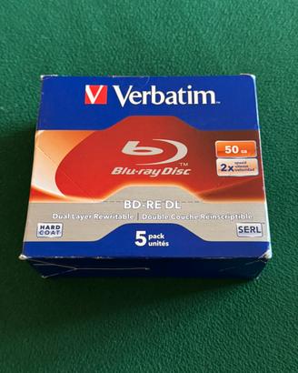 Verbatim Blu Ray Disc RE 50 GB (a 9 euro l’uno)