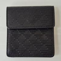 Portamonete in pelle nero