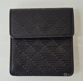 Portamonete in pelle nero