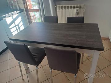 Tavolo 140×79×80 allungabile a 180 cm top vulcano