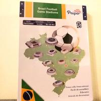 Brazil Football Game Stadium - 3D Puzzle Paiper