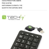 Tastierino numerico usb slim