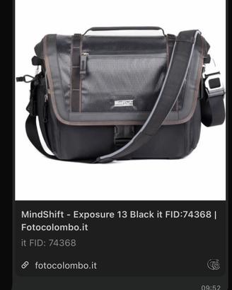 Borsa macchina fotografica a tracolla