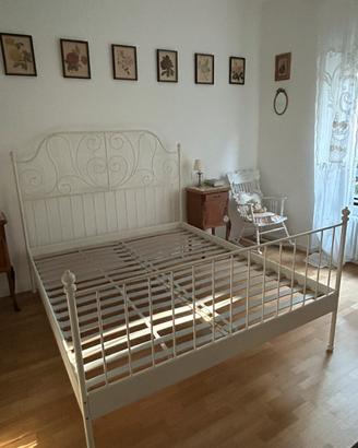 Letto matrimoniale ferro battuto stile shabby