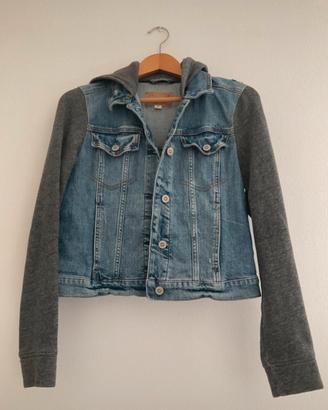 Giubbino in jeans con cappuccio