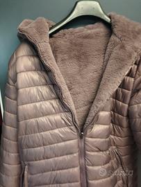 piumino pelliccia ecologica