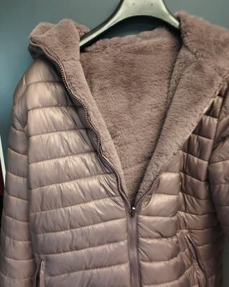 piumino pelliccia ecologica