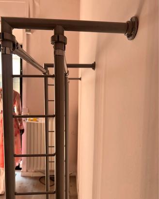 Scaffali appendiabiti in metallo – 3 pezzi