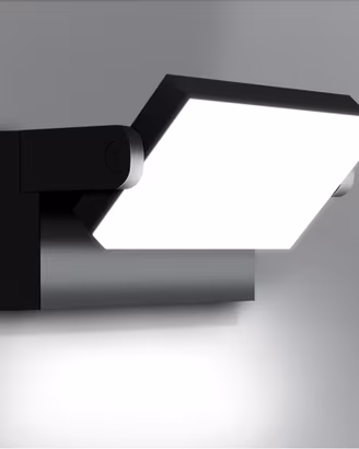 **Kingwen 40W Applique Parete IP65 Nero Rotabile 3