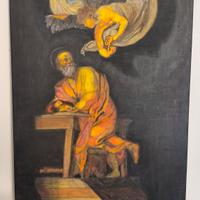 quadro omaggio al Caravaggio San Matteo e l'angelo