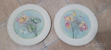 Coppia quadri in decoupage