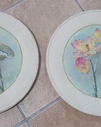 Coppia quadri in decoupage