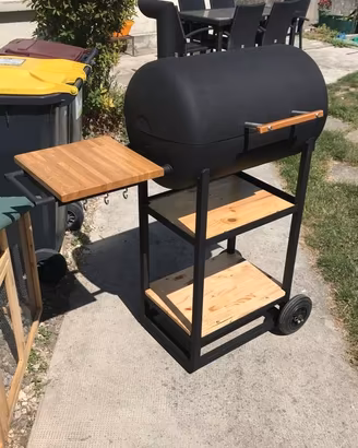 barbeque con ruote 