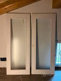 Doppia porta scorrevole in legno