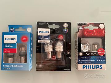 Lampadine led rosse per luci posizione/stop P21/5W