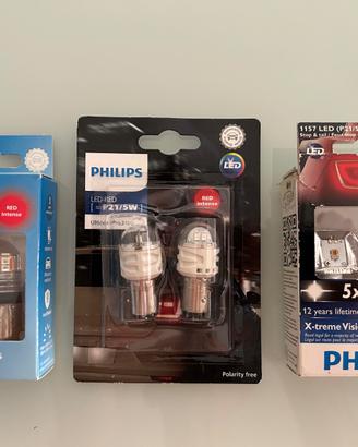 Lampadine led rosse per luci posizione/stop P21/5W