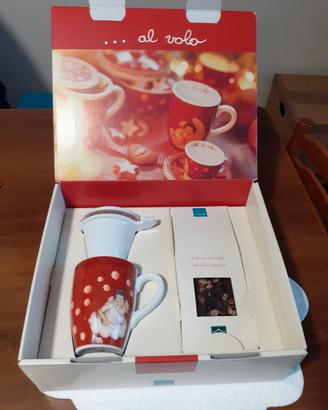 Set Caffè THUN Al Volo Tazza Lattiera Natale Scato