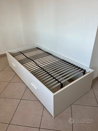 Struttura letto singolo con cassetti BRIMNES ikea