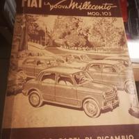 Catalogo parti di ricambio Fiat 1100 mod. 103