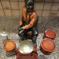 Batterista Jazz con batteria statuetta