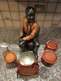 Batterista Jazz con batteria statuetta