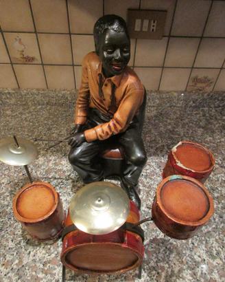Batterista Jazz con batteria statuetta