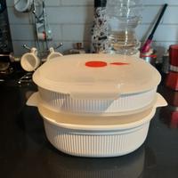 vaporiera per microonde 2 ripiani nuovo