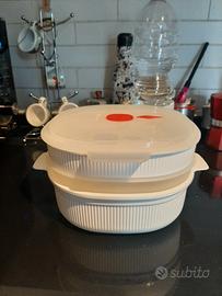 vaporiera per microonde 2 ripiani nuovo