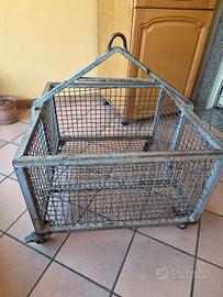 carello x montecarichi in ferro con ruote 