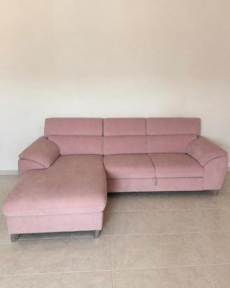 Divano letto rosa