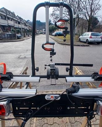 porta bici da gancio taino ,2 bici MTB E BIKE recl