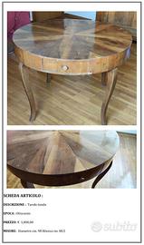 Tavolo tondo '800 antiquariato