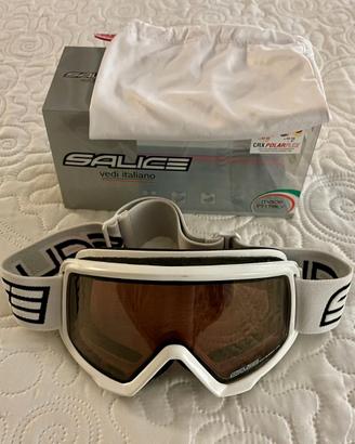 Maschera da Sci Unisex SALICE 608 DACRX Bianca