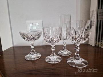 Set da 12 bicchieri cristallo 48 pezzi