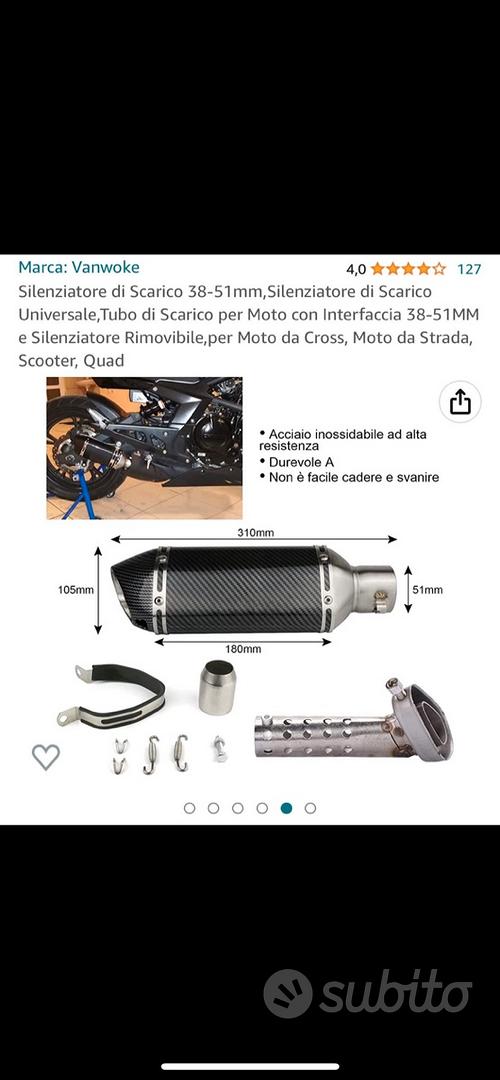 Scarico universale moto - Accessori Moto In vendita a Lucca