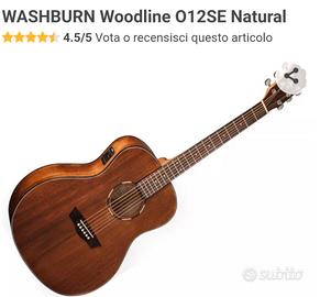 chitarra acustica elettrificata nuova