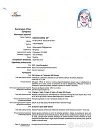 Attività sartoriale, commesso, cameriere