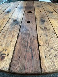 Tavolo Bobina di Legno