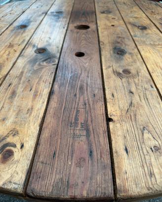 Tavolo Bobina di Legno