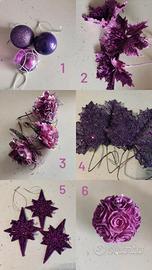 Natale viola/argento