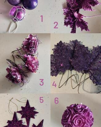 Natale viola/argento