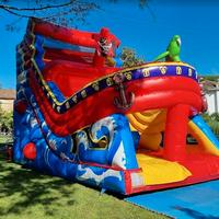 scivolo gonfiabile tema nave pirati - GIOCO