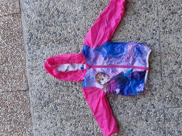 giacchetta impermeabile 2/4 anni frozen disney
