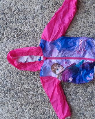 giacchetta impermeabile 2/4 anni frozen disney