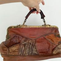 borsa in pelle artigianale vintage 