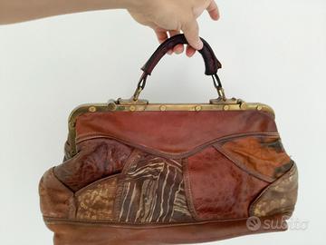 borsa in pelle artigianale vintage 