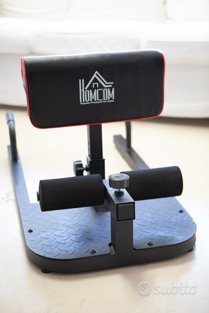 Macchina Squat 3 In 1 HOMCOM - Per Sissy Squat, Sit-Up E Push-Up, Regolabile, Acciaio - Foto 5
